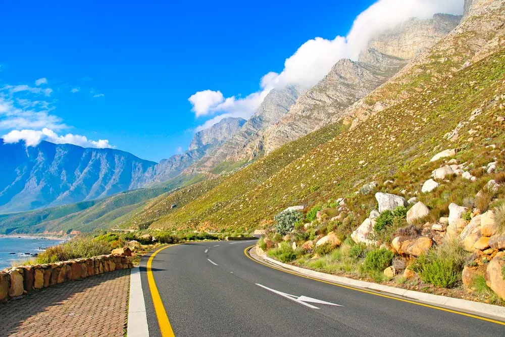 The mountains in Hermanus that is located in Cape Town South Africa